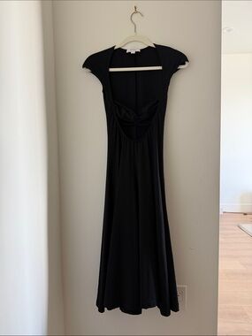 Beaufille Black Cutout Midi Dress